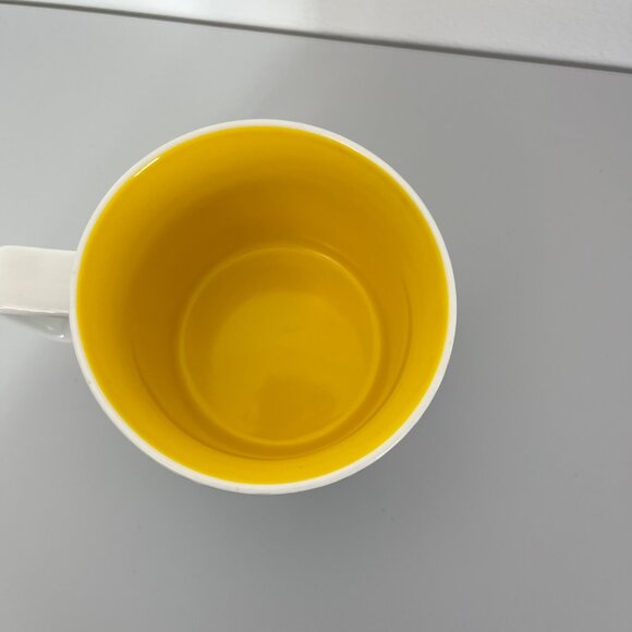 Starbucks Hawaii Tropical Palm Mug 14 Fl Oz Yellow Interior 2019 - Picture 3 of 4